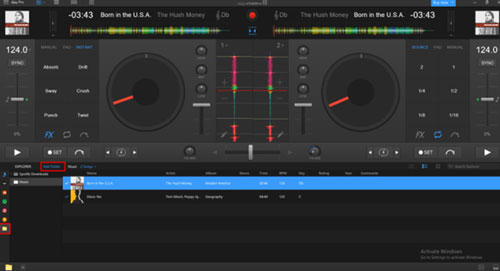 how to set up apple music with dj app