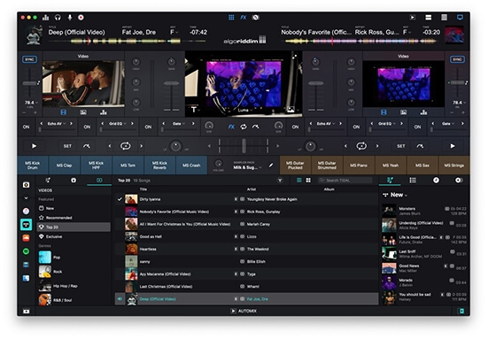 djay pro with tidal