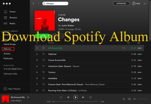 Spotify Album Downloader to Download Spotify Album Online/Free