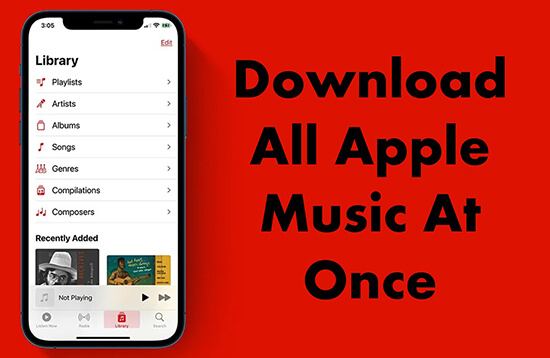 download all apple music at once