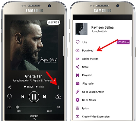 download songs from anghami mobile