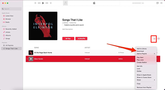 download apple music songs on desktop