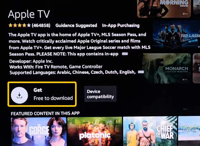 download apple tv on firestick