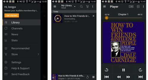 download audible files on android