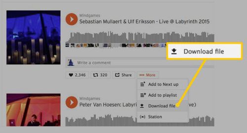 download button on soundcloud