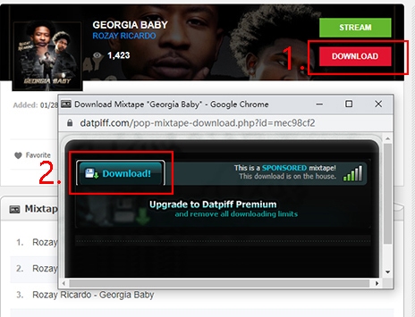 how to download music from datpiff