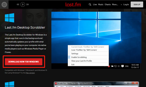 download last fm scrobbler on desktop