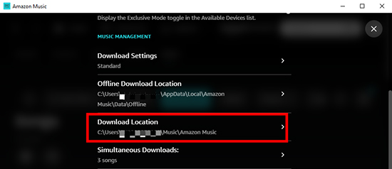 where does amazon music download to pc