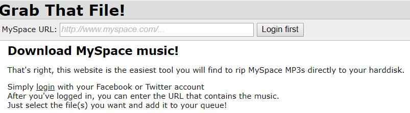 free myspace music downloader