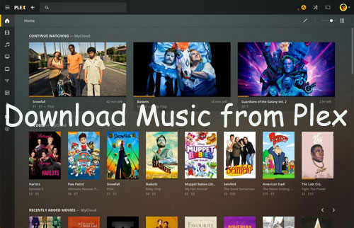 download music from plex server