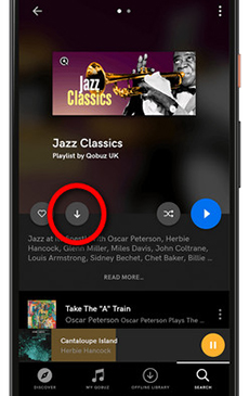 download music from qobuz phone