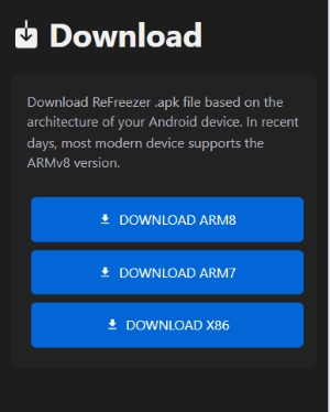 download refreezer apk