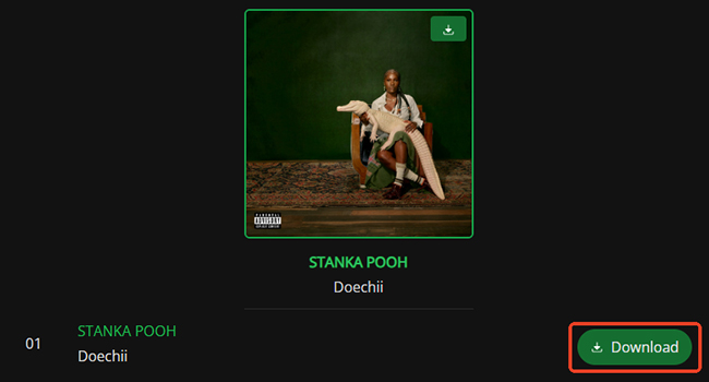generate download link in spotidownloader