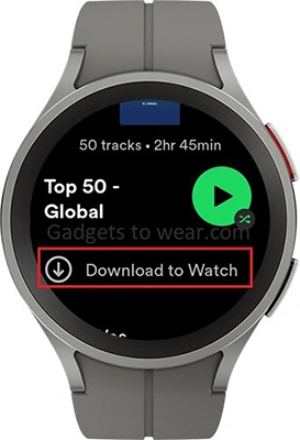 download spotify playlist on pixel watch