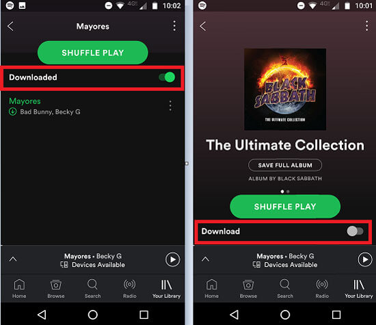 how to listen to spotify offline on android with premium