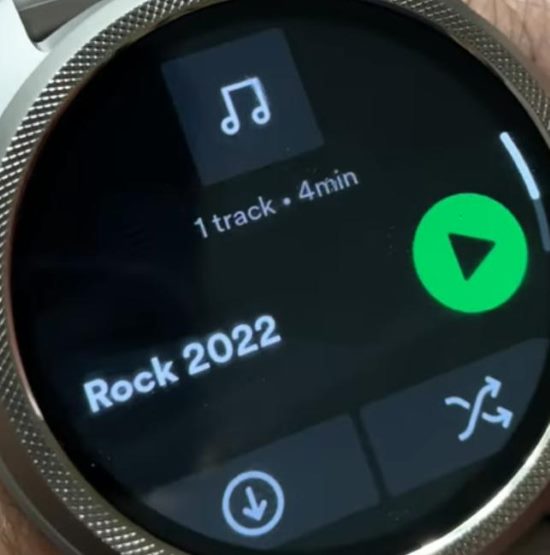 download spotify songs on ticwatch pro 5