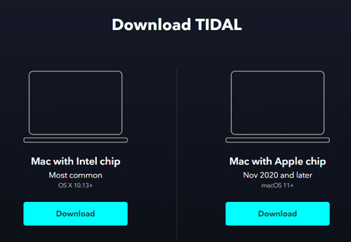 download tidal app for mac