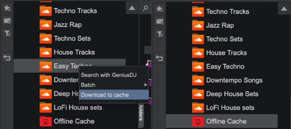 download tracks offline dj plan