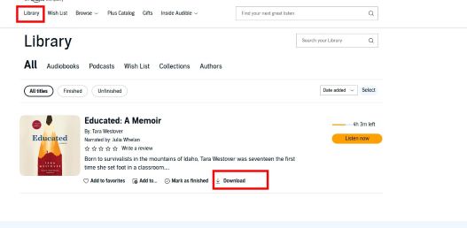 download audible book free from website