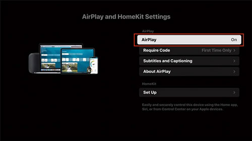 turn on airplay on roku tv