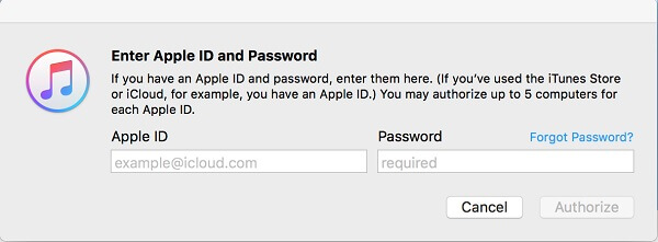 sign in itunes account