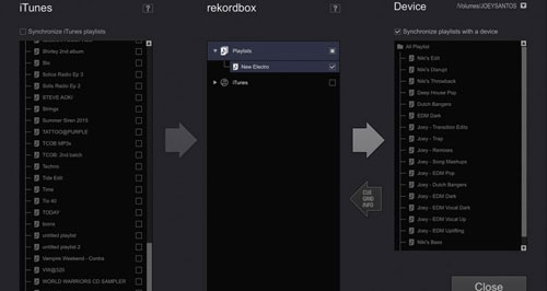 export files from rekordbox