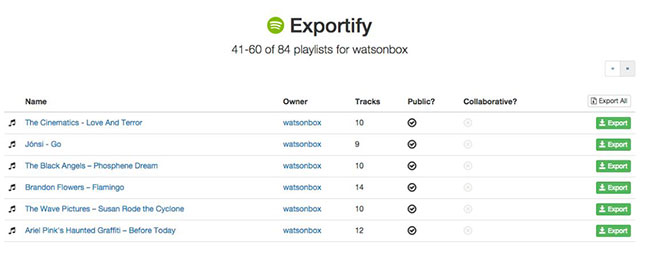 spotify playlist export text other