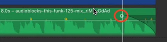 fade in and out spotify music in imovie