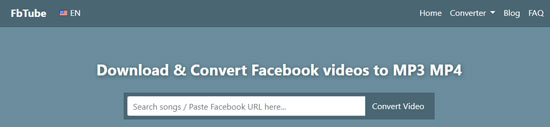 fbtube online facebook video to audio converter