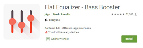flat equalizer bass booster