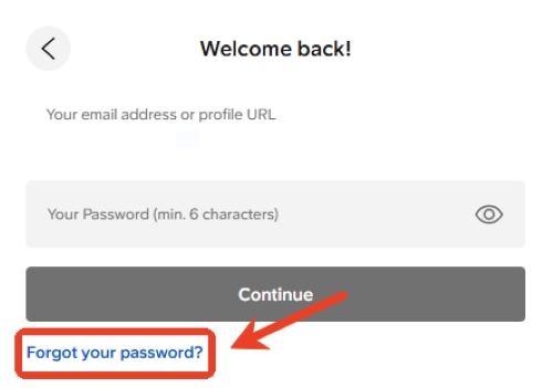 forgot soundcloud password web
