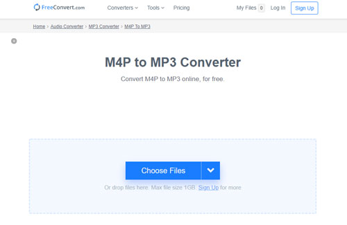 freeconvert online m4p to mp3 converter