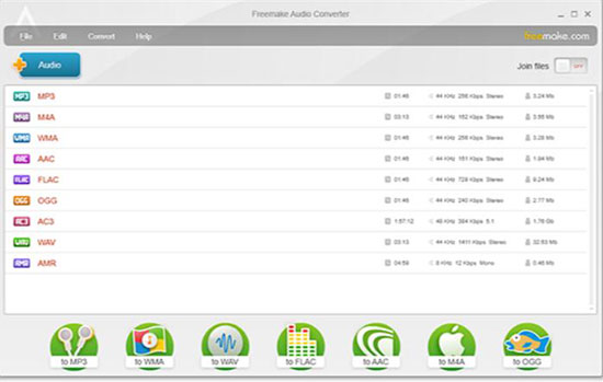 convert itunes music to mp3 free with freemake audio converter