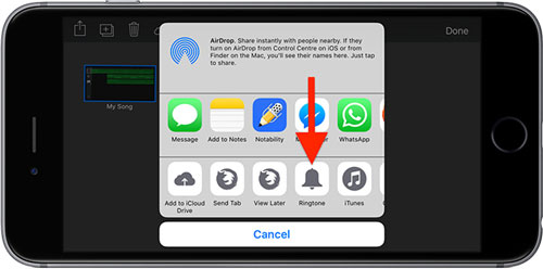 create ringtone from spotify on garageband iphone