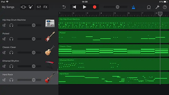 garageband spotify recorder ios