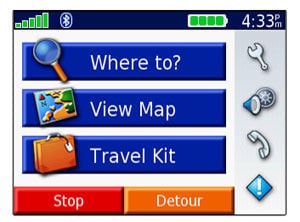 travel kit on garmin gps