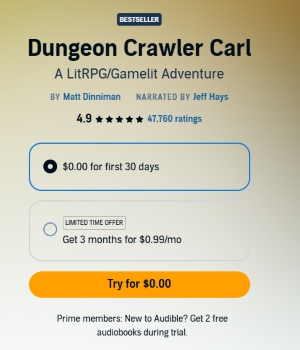 get dungeon crawler carl on audible