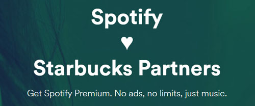 get free spotify premium via partner hours starbucks