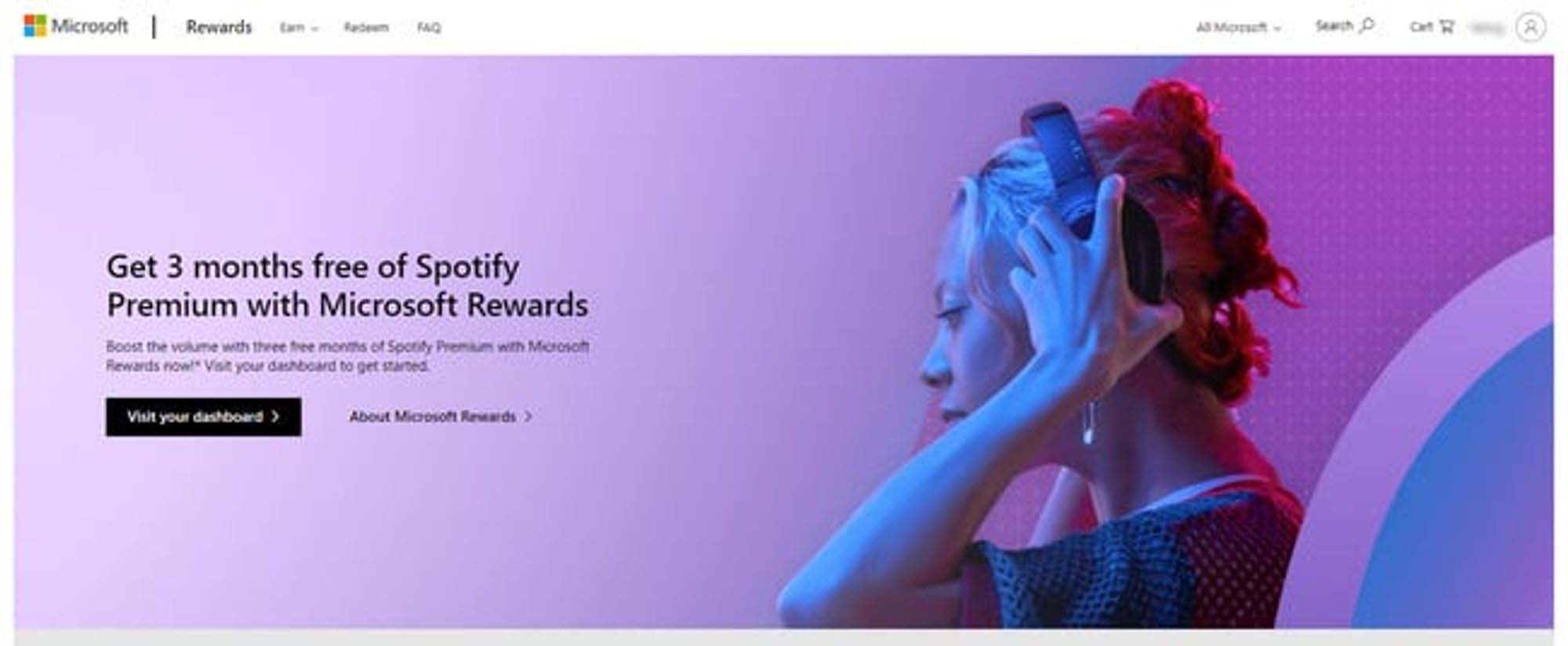 get spotify premium via Microsoft