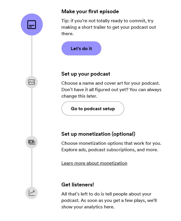 setup podcast