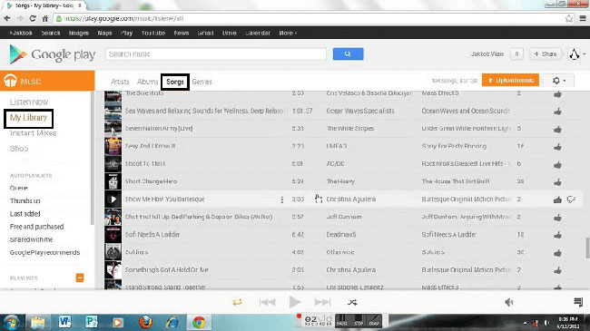 google play music web player