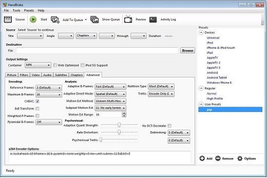 convert m4v to mp4 with handbrake