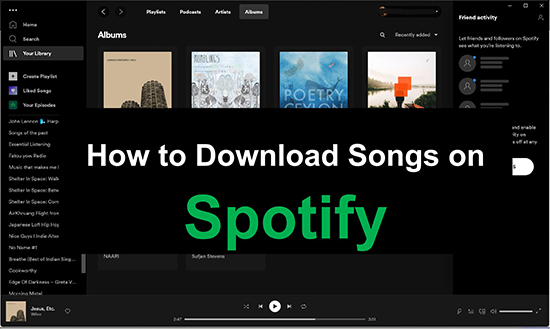 how to download songs on spotify