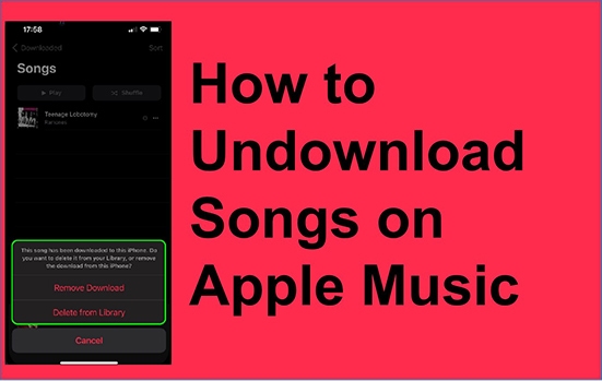 how to undownload songs on apple music