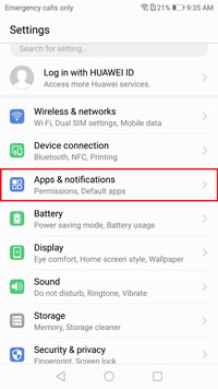 turn on apps and notifications for huawei music app