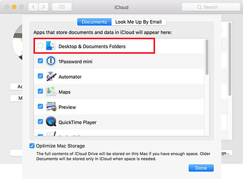 store spotify onto icloud on mac
