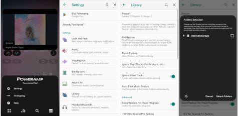import music into poweramp
