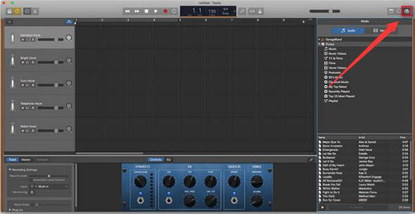 add spotify songs to garageband on mac