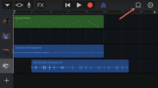 garageband loop icon on ios