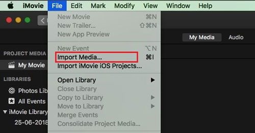 import music to imovie from tidal